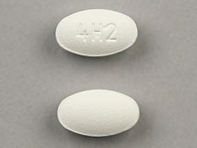 30 Pill OVAL WHITE Imprint 4H2. . 4h2 pill white oval